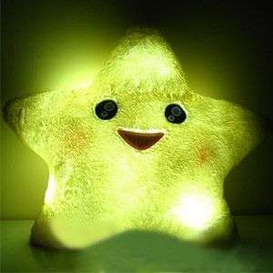 New Star Shaped Decorative Cushion Pillow LED Hand Gift  