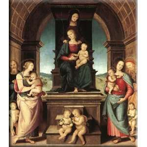   Madonna 26x30 Streched Canvas Art by Perugino, Pietro: Home & Kitchen