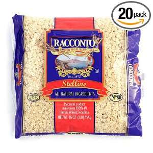 Racconto Stelline/Stars, 16 Ounce Packages (Pack of 20)  