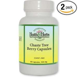 Alternative Health & Herbs Remedies Chaste Tree Berry Capsules, 60 