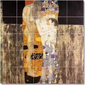 Gustave Klimt Abstract Bathroom Tile Mural 23  21.25x21.25 using (25 