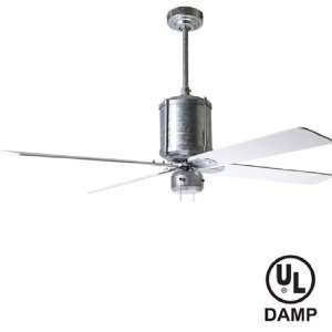   GV, Industry Galvanized 52 Outdoor Ceiling Fan with PER 52 WH Blades