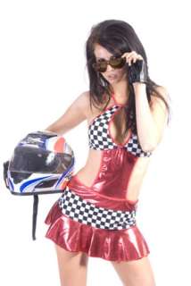 Costume Fancy Dress Car Racing Grid Girl Halloween Size Small 8 10 New 