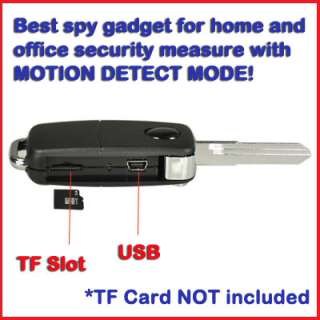 HD Spy Car Key Chain Fob Camera Hidden DVR Camcorder with Motion 