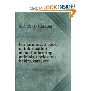  Fur farming: a book of information about fur bearing 