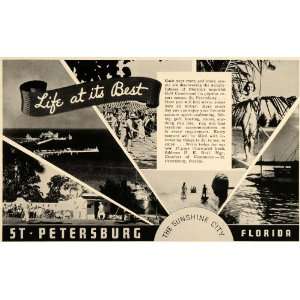  1937 Ad St. Petersburg Florida Chamber Commerce Travel 