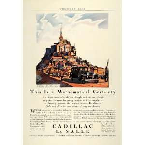   Salle Automobile Mont. St. Michel Normandy France   Original Print Ad