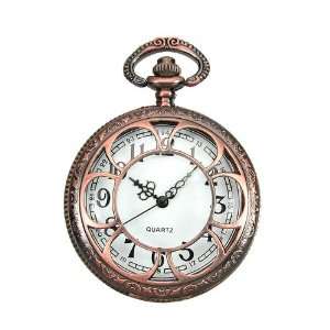  Steampunk Pocket Watch   Antiqued Copper With Filigree 