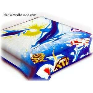  Korean Mink Blankets     queen/king Blanket, Dolphin 