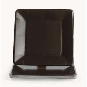  Square Dinner Plates   Chocolate Brown   Tableware & Party Plates 