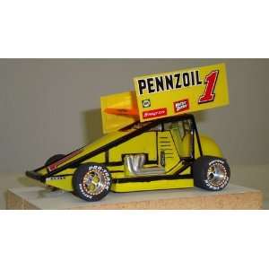   Sprint Car Clear Body, 4 Inch, .015 Thick (Slot Cars): Toys & Games