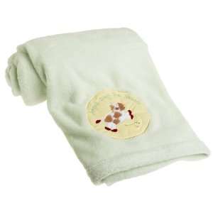  Lambs & Ivy Rhyme Tyme Plush Blanket with applique Baby
