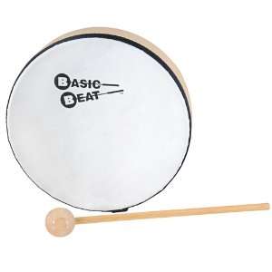  Basic Beat 6 Pretuned Frame (Hand) Drum with Mallet 