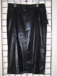   Black Python Print Snake Skin Plus Size Skirt Catherines 0X 5X  