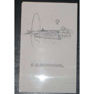  St Louis Missouri Ss Admiral Steamboat Vintage Postcard 