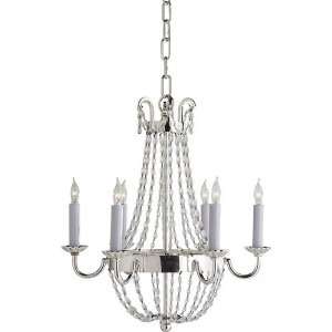 Lighting New York R CHC1407PS SG Chart House 6 Light Chandeliers in 