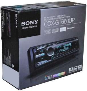 NEW SONY CDXGT660UP IN DASH CAR AUDIO CD  WMA PLAYER W/ USB & AUX 