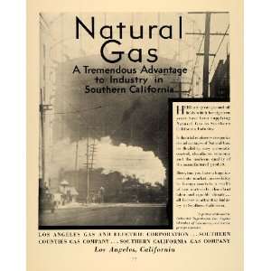  1931 Ad Southern California Natural Gas Illustration 