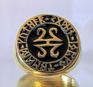   NORSE VIKING RUNICS CELTIC RUNES SOLID BRONZE RING WICCA PAGAN  