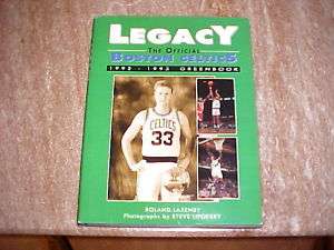 1992 93 Boston Celtics Green Book w Larry Bird  
