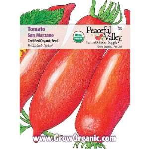    Organic Tomato Seed Pack, San Marzano Patio, Lawn & Garden
