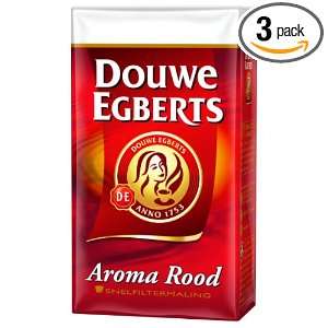 Douwe Egberts Aroma Rood Ground Coffee, 8.8 Ounce Packages (Pack of 3)
