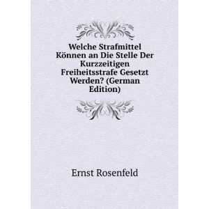   ? (German Edition) Ernst Rosenfeld 9785877822115  Books