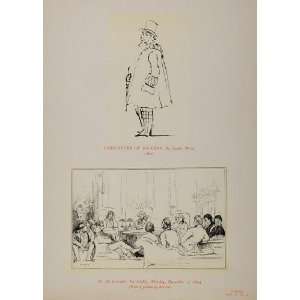   Dickens Author Caricature 1870   Original Lithograph