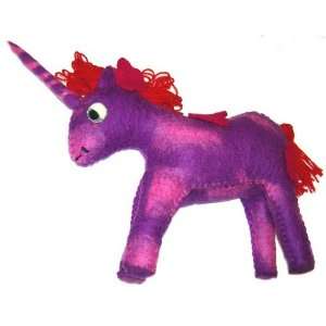  Cheppu Felt Unicorn Toy Purple: Toys & Games