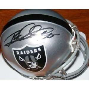  Rod Woodson (Oakland Raiders) Football Mini Helmet: Sports 