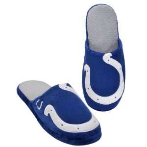 INDIANAPOLIS COLTS OFFICIAL LOGO PLUSH SLIPPERS SIZE L:  