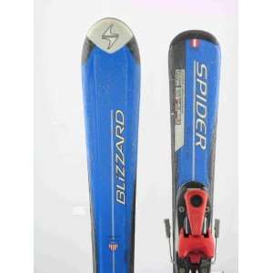  Used Blizzard Spider Kids Snow Skis with Binding 120cm B 