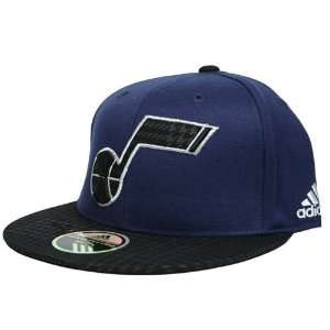  Utah Jazz Rhythm Hook Flex Fit Hat (Navy): Sports 