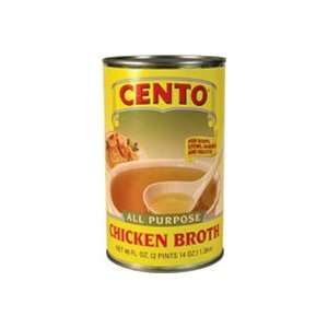 Cento Chicken Broth case pack 12:  Grocery & Gourmet Food