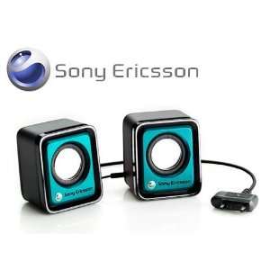  Genuine Sony Ericsson MPS 70 Blue Portable Mini Speakers 