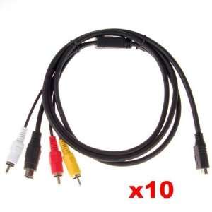  Neewer 10X AV A/V Cable/Cord For Sony Handycam Camcorder 