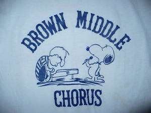 Vintage 70s PEANUTS Ringer T Shirt Snoopy CHARLIE BROWN  