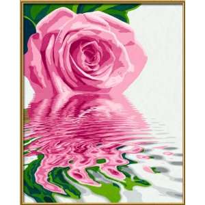  Schipper Pink Rose Paint By Number: Toys & Games