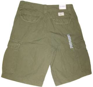 Polo Jeans Mens RipStop Cargo Shorts Army Green NWT  