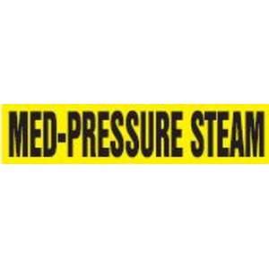 MED PRESSURE STEAM   Cling Tite Pipe Markers   outside diameter 3/4 