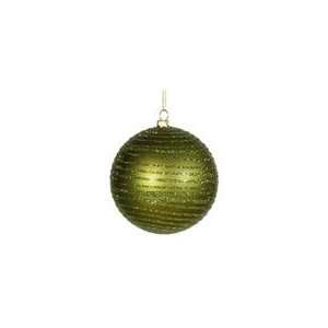   Glitter Stripes Shatterproof Christmas Ball Ornament