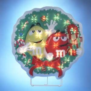   in Wreath Lighted Christmas Window Decoration