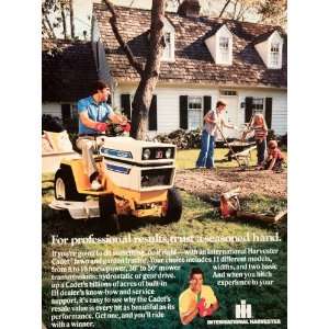   Tractor Grass Yard Family Dirt   Original Print Ad: Home & Kitchen