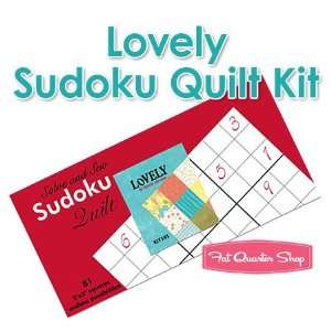    Lovely Sudoku Quilt Kit   Moda Fabrics: Arts, Crafts & Sewing