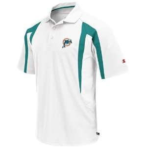   Dolphins Field Classic III White Performance Polo