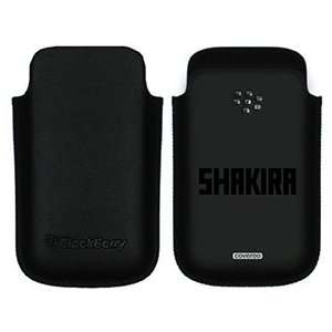  Shakira Block Letters on BlackBerry Leather Pocket Case 