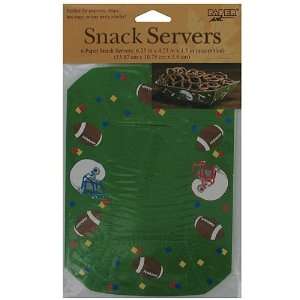  Football snack servers, cardboard, pack of 6   Case of 24 