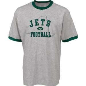  New York Jets Grey Home State Ringer T Shirt Sports 