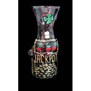  Casino Magic Slots Design   Hand Painted   Carafe   .5 