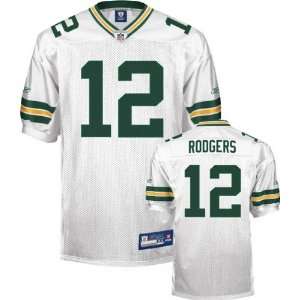 Aaron Rodgers Jersey: Reebok Authentic White #12 Green Bay Packers 